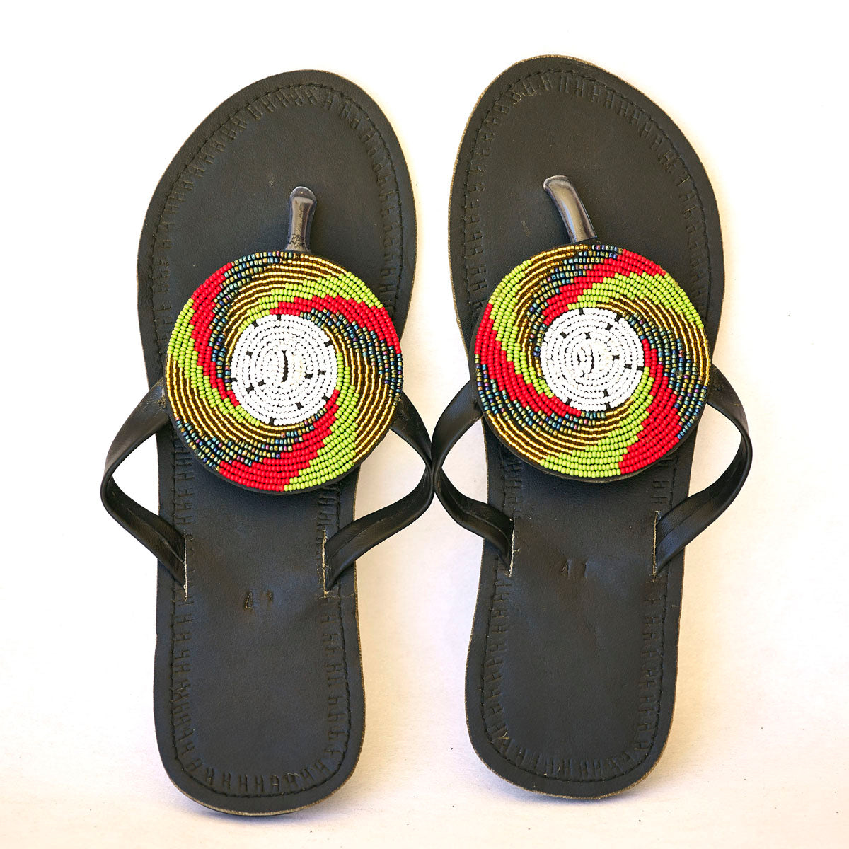 maasai beaded sandals