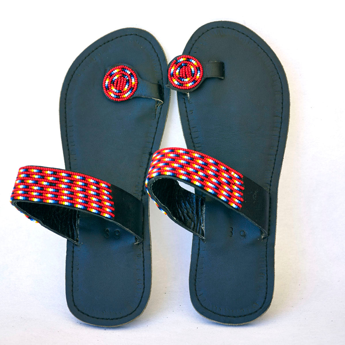 maasai beaded sandals