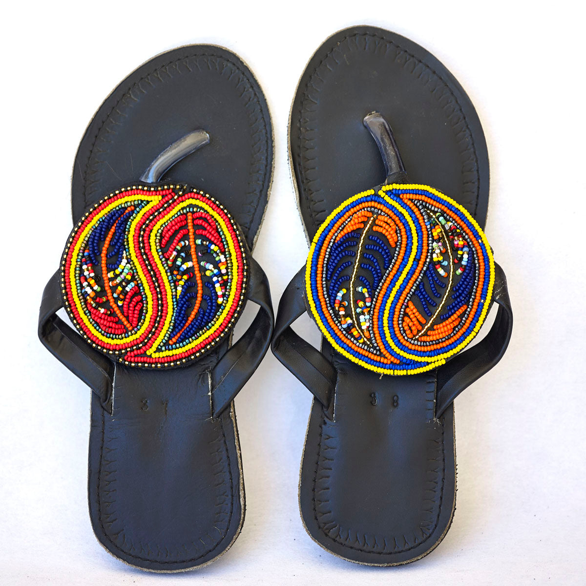 maasai beaded sandals