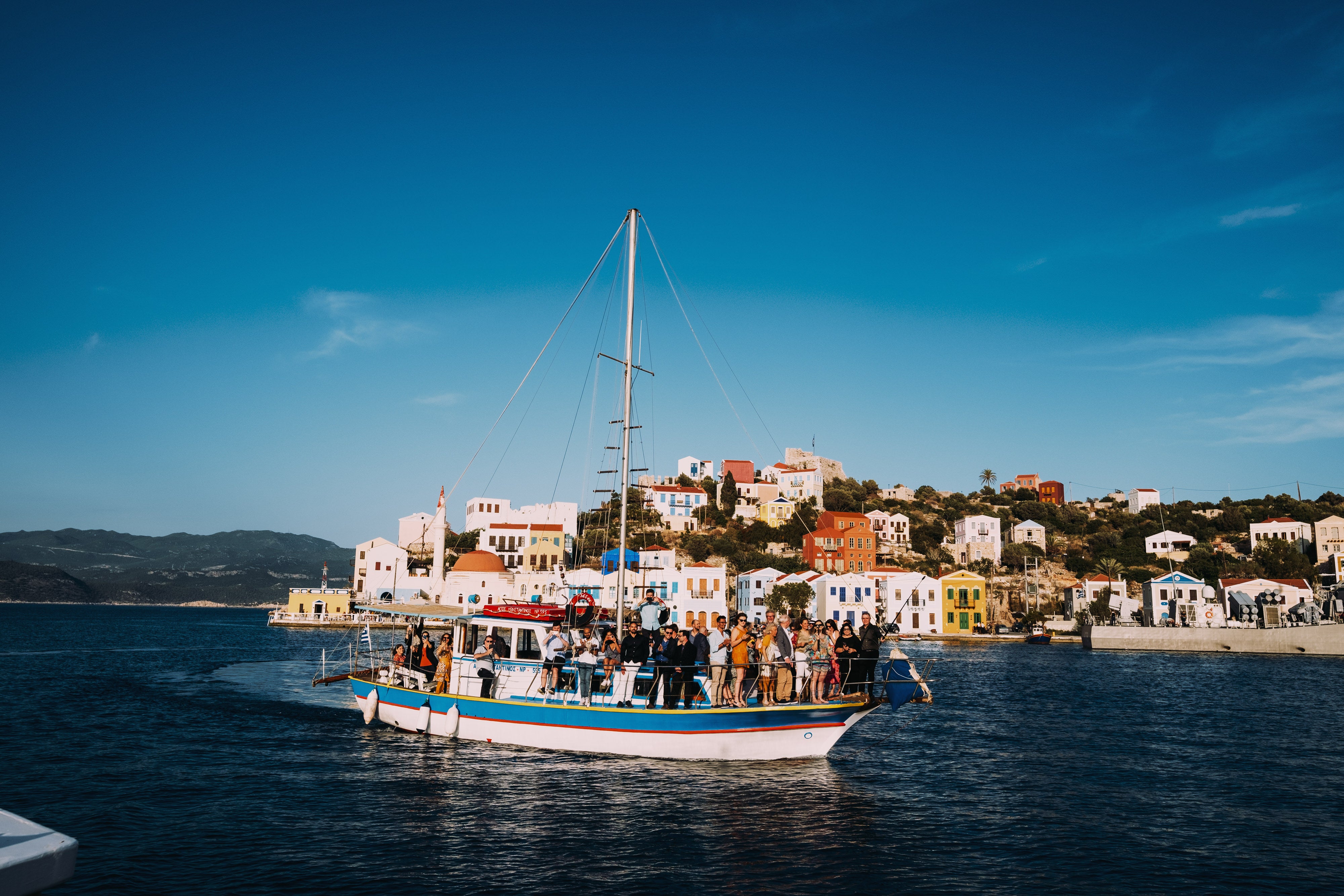 Wedding party in Kastellorizo, Greece