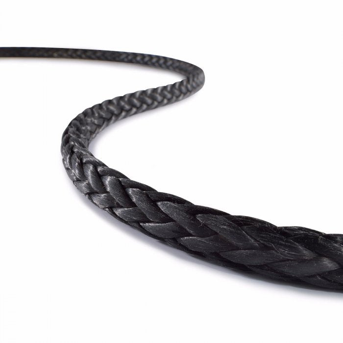 Rope Single Braid 1/4 Endura 12 Dyneema Black (BY/FOOT)