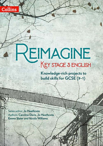 Image shows book cover of Reimagine Key Stage 3 English