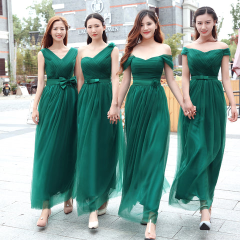  Emerald  Green  Bridesmaid  Dresses  Long Pleat Sweetheart 