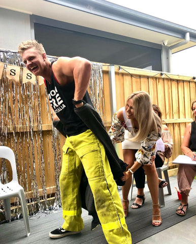 fireman cocktail making