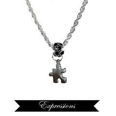 Sterling Silver Puzzle Piece Necklace