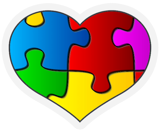 Autism Jigsaw Puzzle Heart Iron On Patch – The Awareness Expo