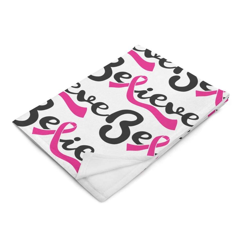 "Believe" Breast Cancer Throw blanket - 50×60 – The ...