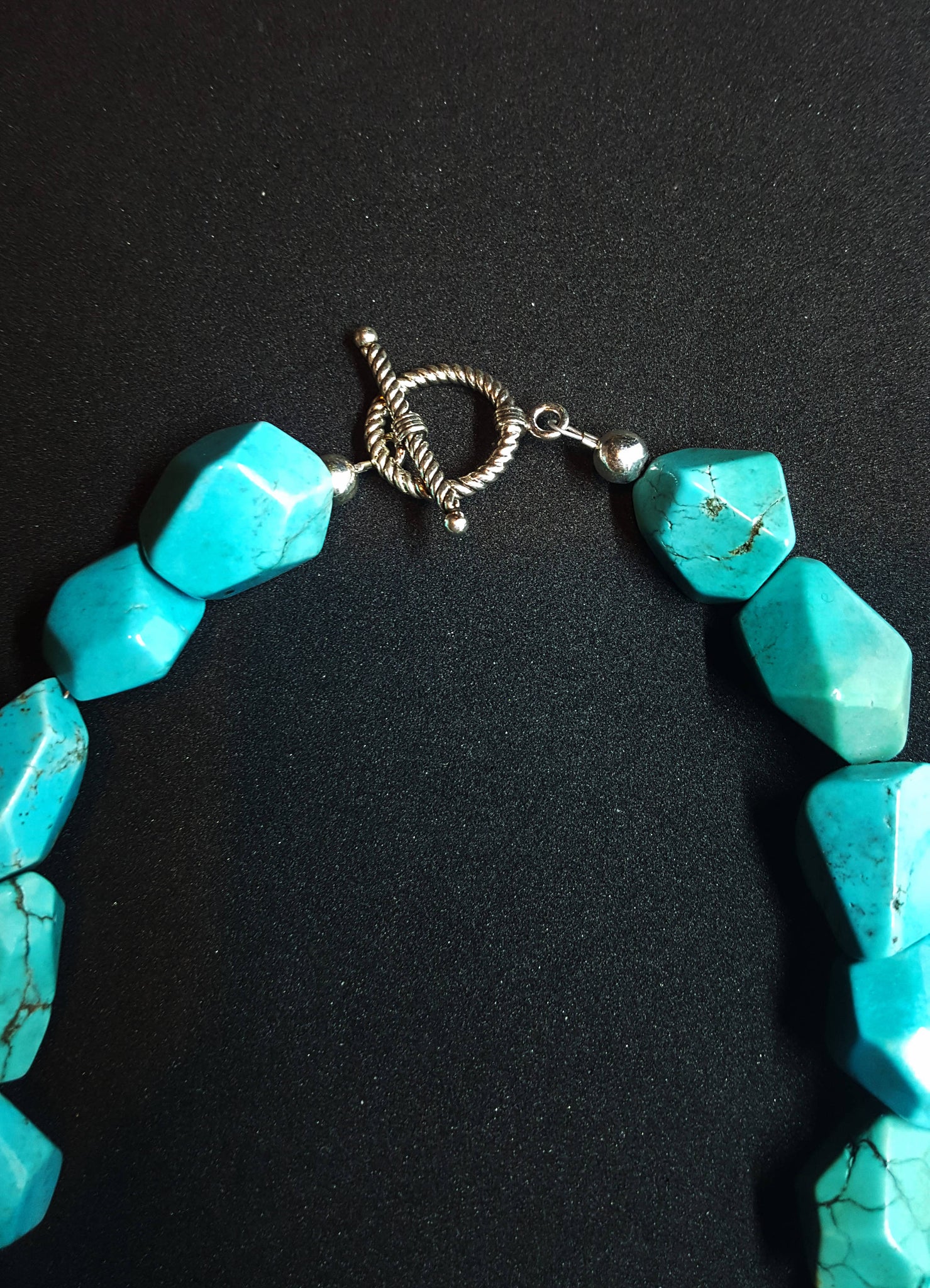 big chunky turquoise necklace