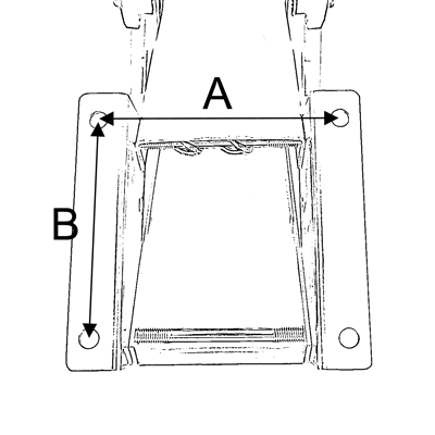 Outboard motor bracket diagram