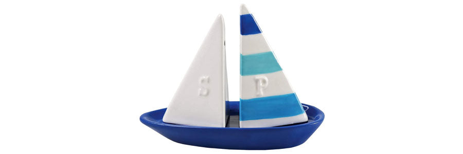 Boating Gift - Sailboat Salt and Pepper Shakers