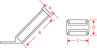 Boat fishing rod holder - 133/T - GIBI Marine - stainless steel