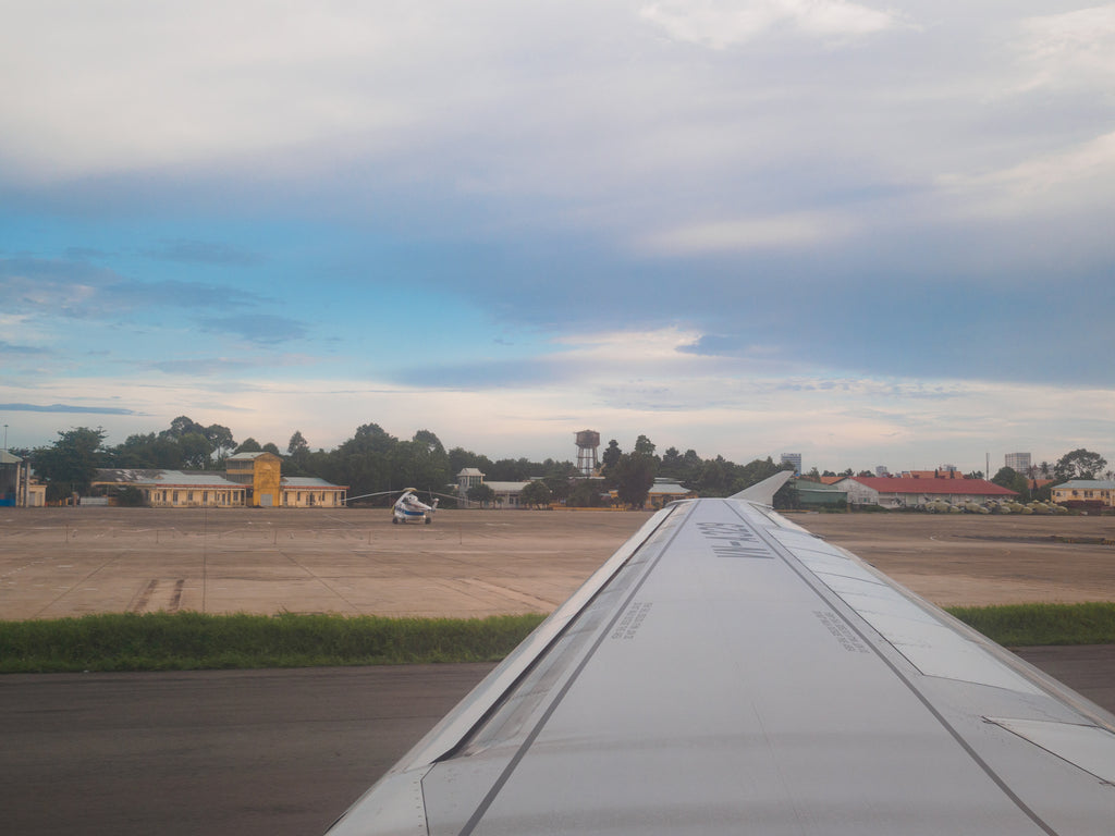 Landing in Ho Chi Minh City.