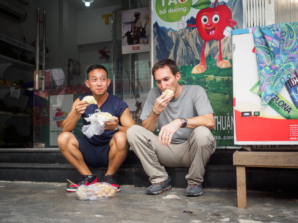 Eating Durian in Da Nang