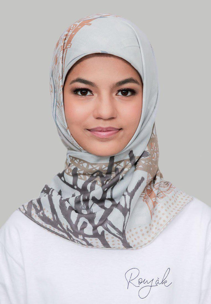 Roujak Paris Premium Fashion Le Hijab Eiffel Hazel Wood