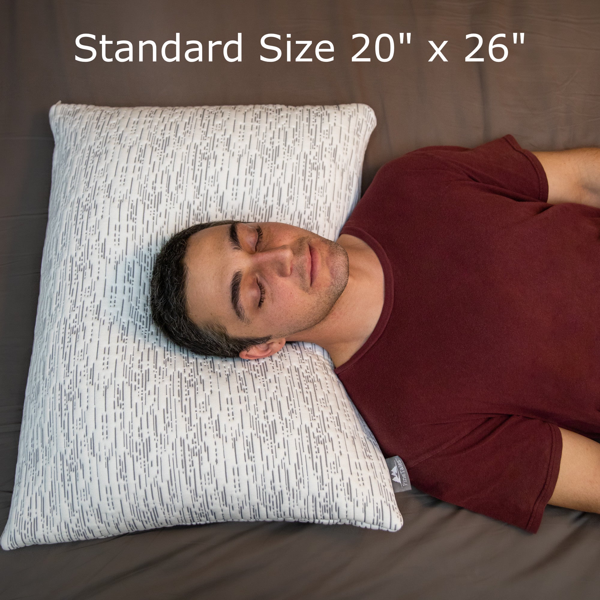 Buckwheat Pillow Size Guide - Standard Size 20 inches x 26 inches