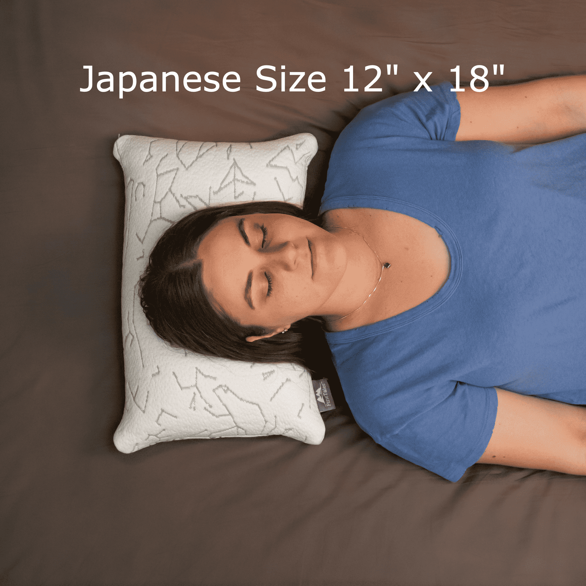 Buckwheat Pillow Size Guide - Japanese Size 12 inches x 18 inches - Woman