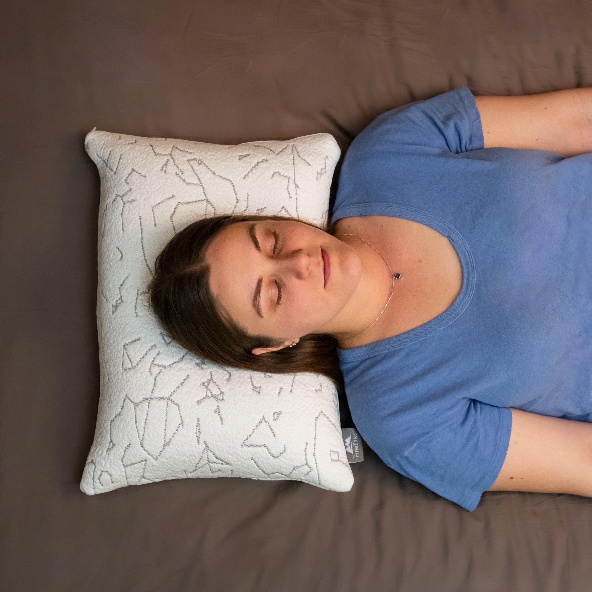 Woman Sleeping on Japanese Plus Size Buckwheat Pillow