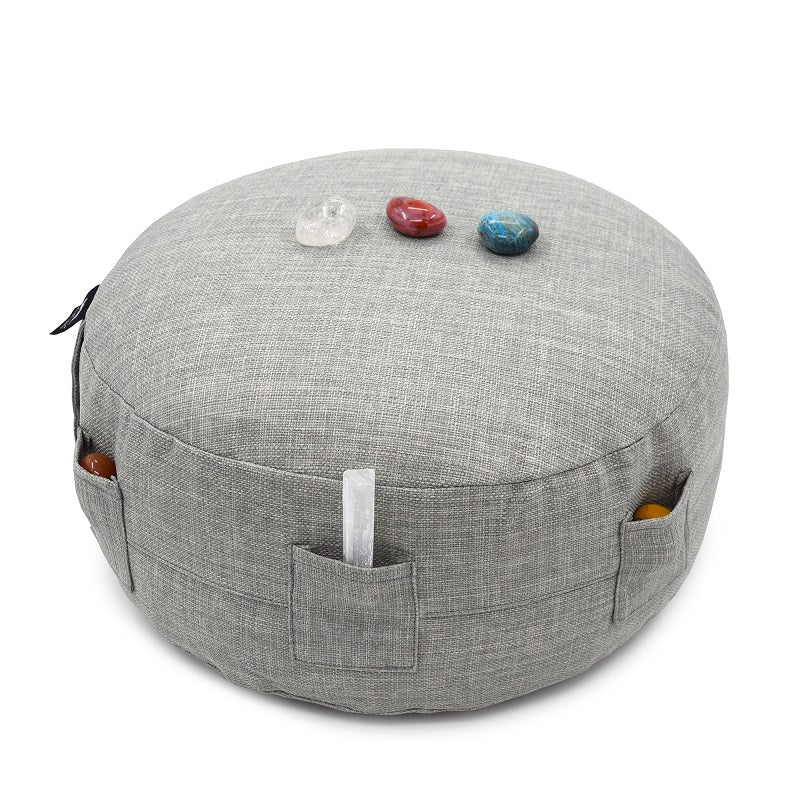 meditation pillow with pockets