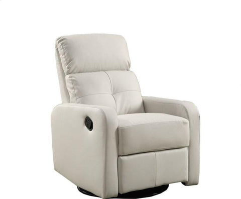 monarch bonded leather swivel glider recliner