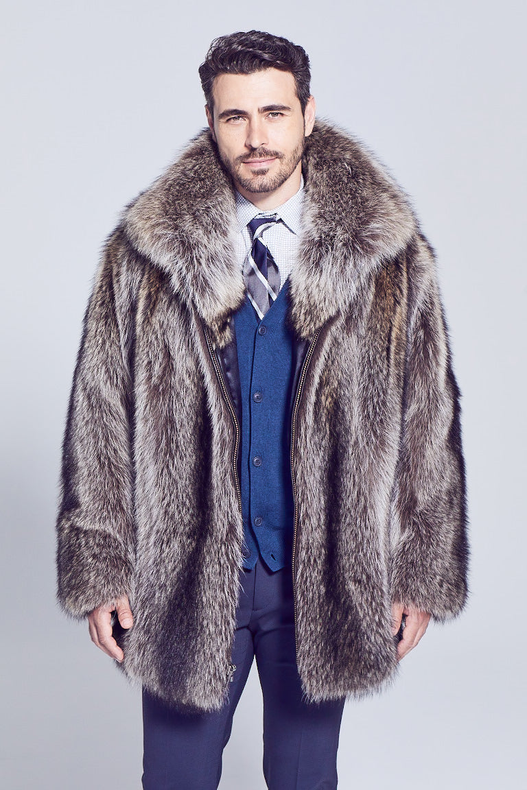 Derek Raccoon Fur Jacket – GK Furs
