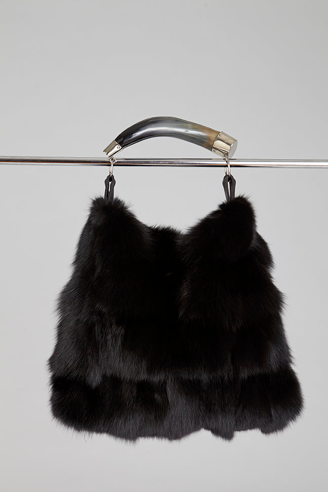 GK Furs Fox Tail Fur Keychain