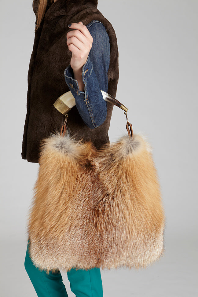 GK Furs Mink Tail Fur Keychain