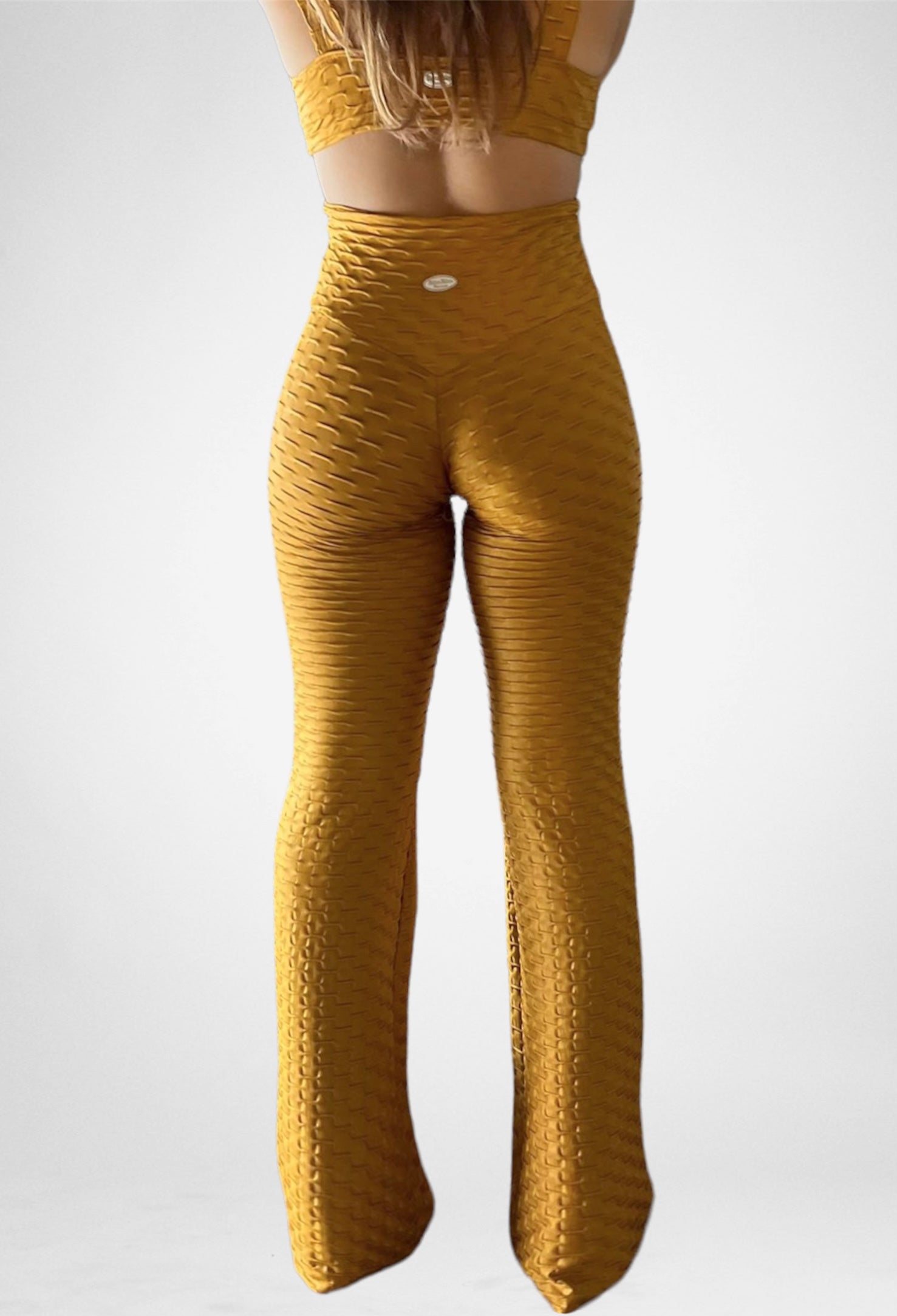 Ballerina Metallic Honeycomb Long Pants - BumBum Bacana Fitness Apparel product image