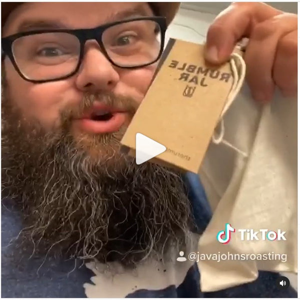 Java John's review of Rumble Jar on TikTok