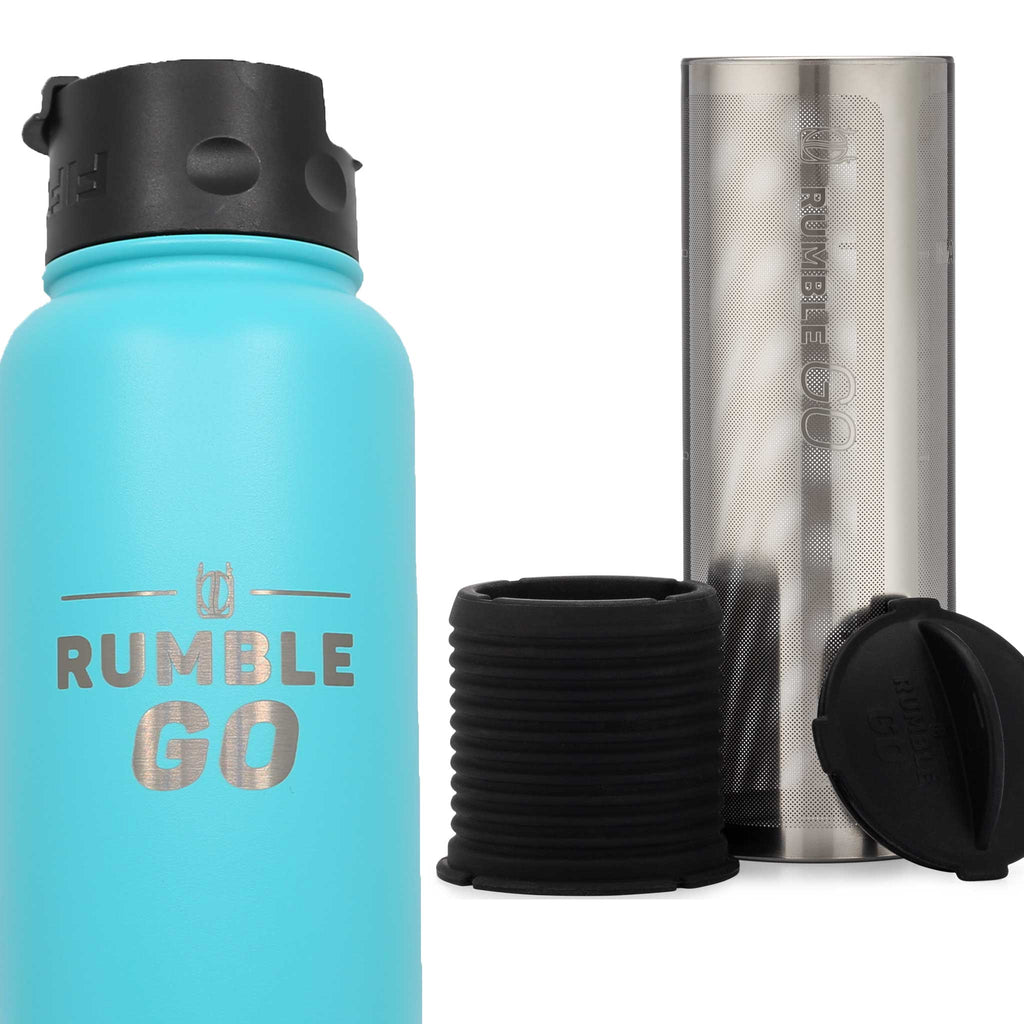 Rumble Go portable cold brew coffee filter plus a limited edition 34oz insulated tumbler