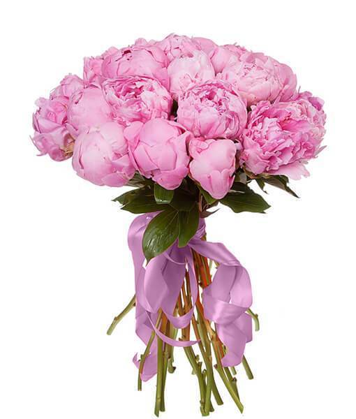 Pink Peonies Bouquet. Flowers with delivery in UK – Flowers Box London