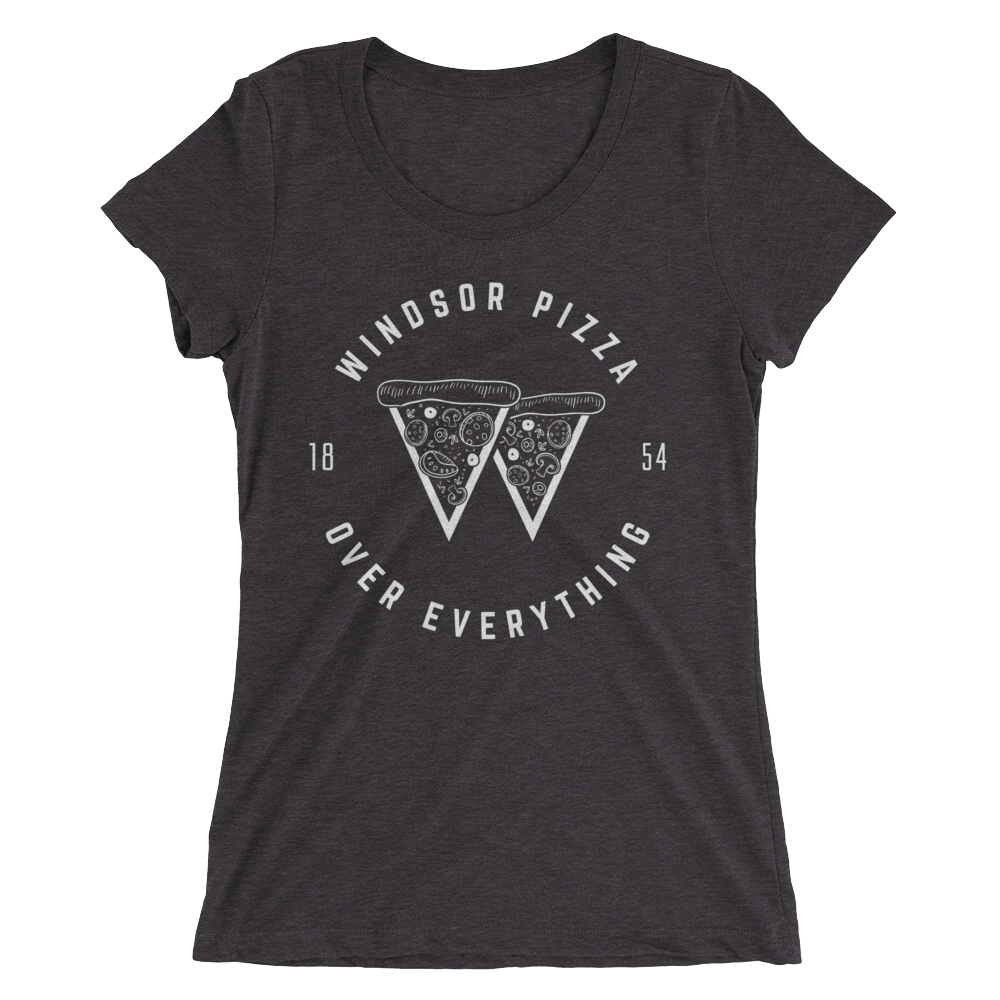 Download WPOE Ladies' White Print T-Shirt - Windsor Pizza Over ...