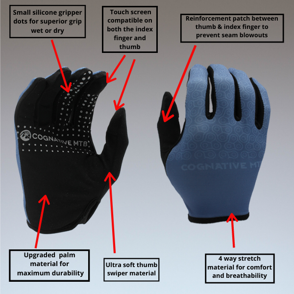 Blue Mountain Bike Gloves