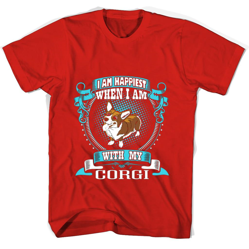 “Corgi T-Shirts: Show Your Love and Be Happiest with Your Corgi”