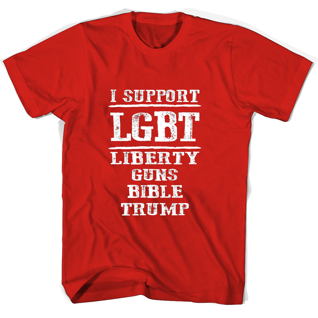 LGBT Liberty Guns Bible Trump T-Shirt: Show Your Support & Pride