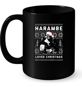Harambe Loved Christmas Ugly Sweater T Shirts - New Wave Tee