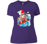 Santa Surfing Hawaiian Shirt Shirt For Christmas Family Trip - New Wave Tee