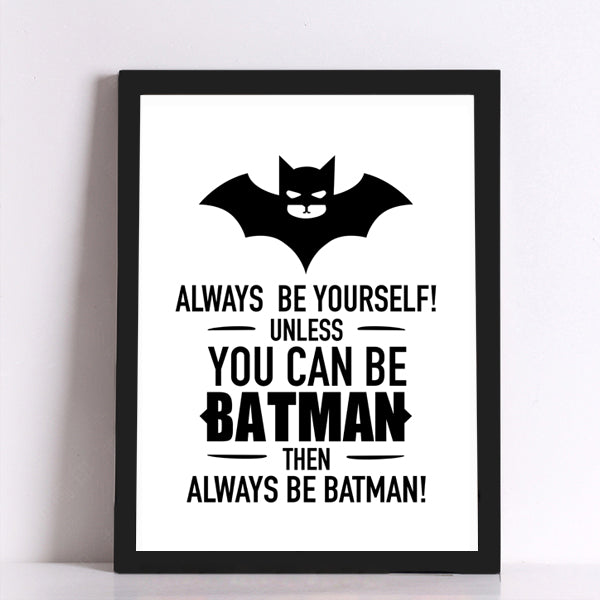Batman Quote Art Print Wall Decor - Art Poster Showroom