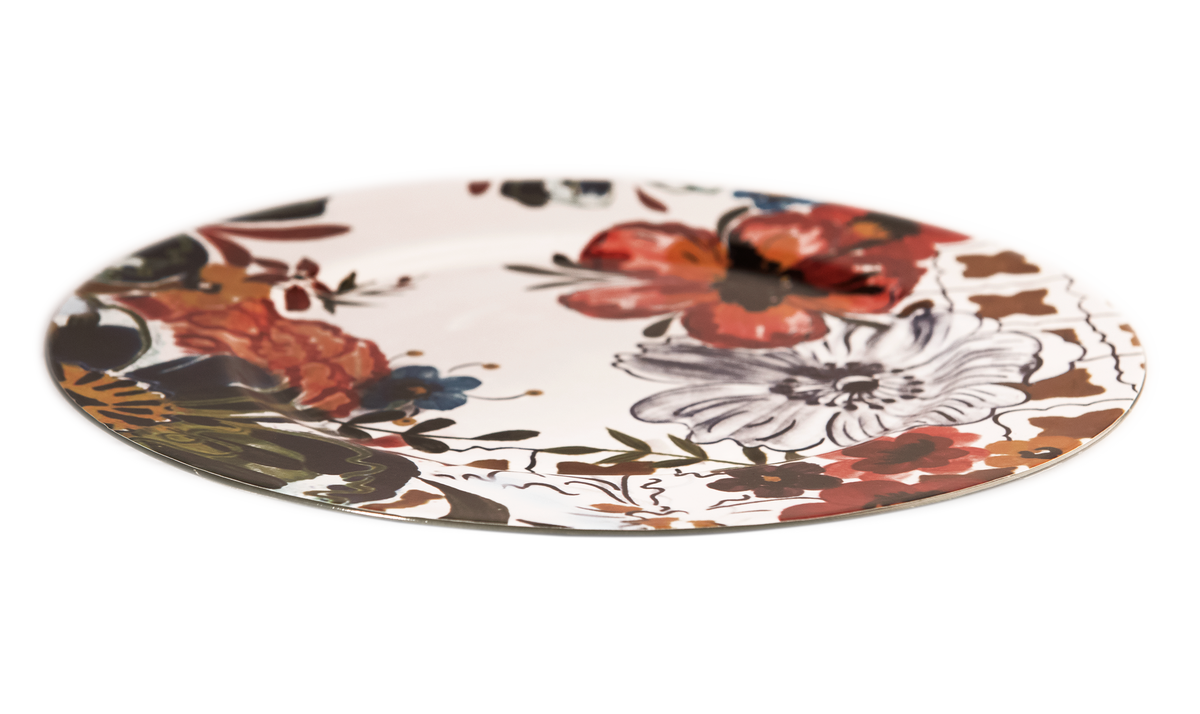 Plato de Sitio - Flores de Colores (33cm) – IdeaTuMesa