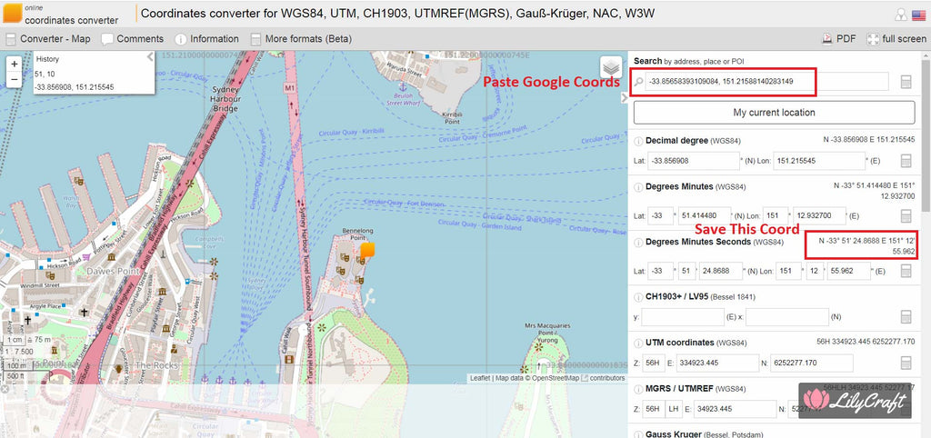 how to find gps coordinates of address