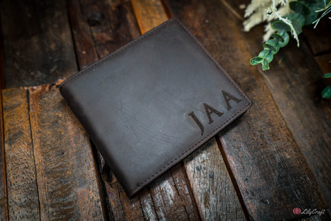 personalized leather wallets for men