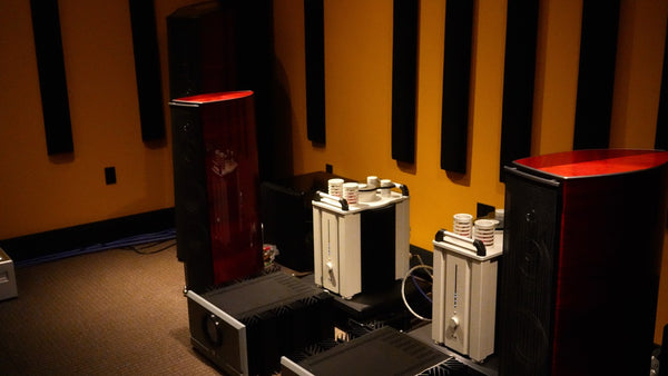 Pearl Audio's reference room with Sarafino G2 and T+A M40 HV monoblocks