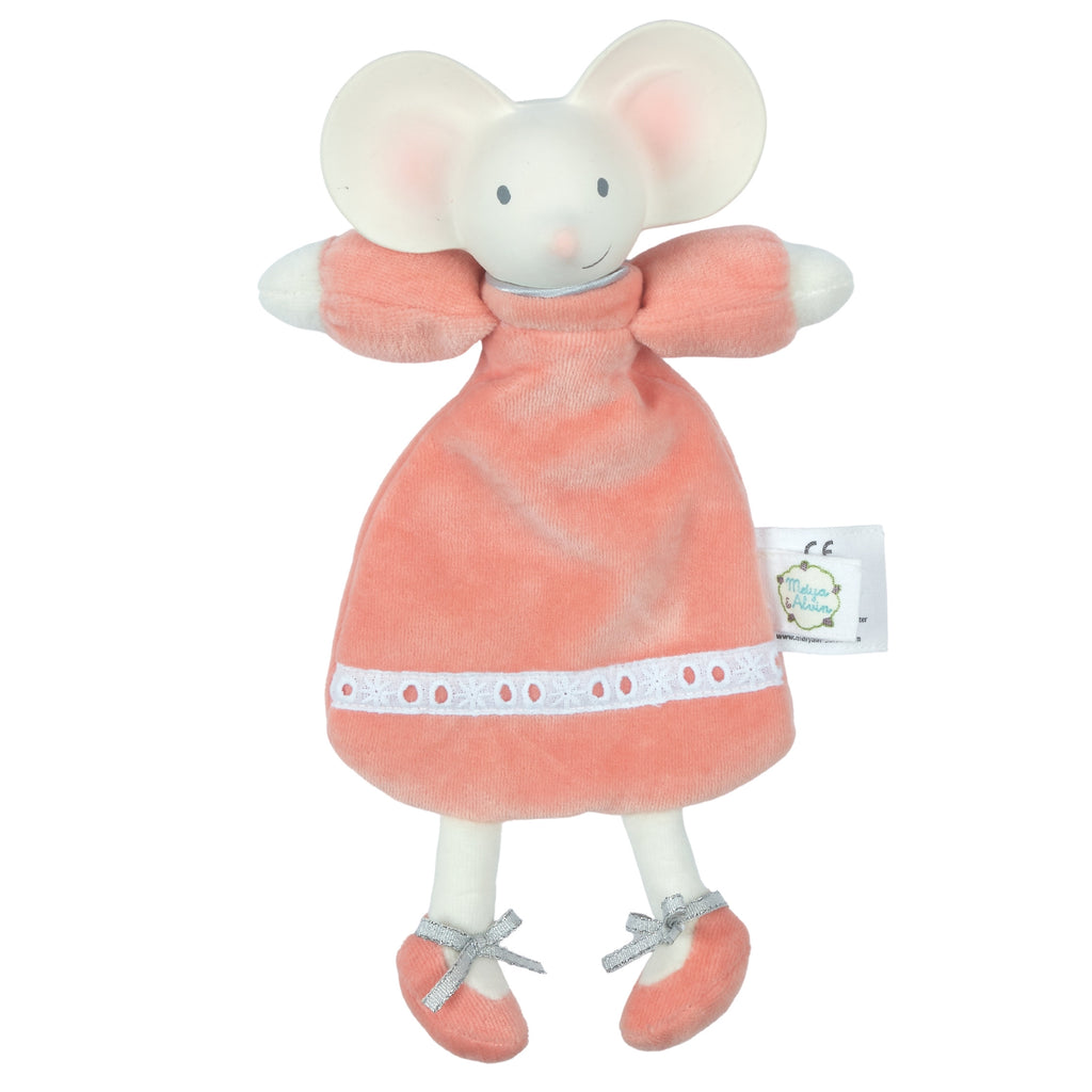 Meiya the Mouse Organic Baby Teether Lovey | Tikiri Toys UK Ltd