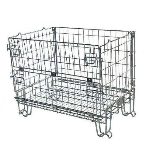 Metal Cages & Pallets’ collapsible half Euro wire mesh ‘Hypacage’ pallet cage available for pre-orders - shop now!