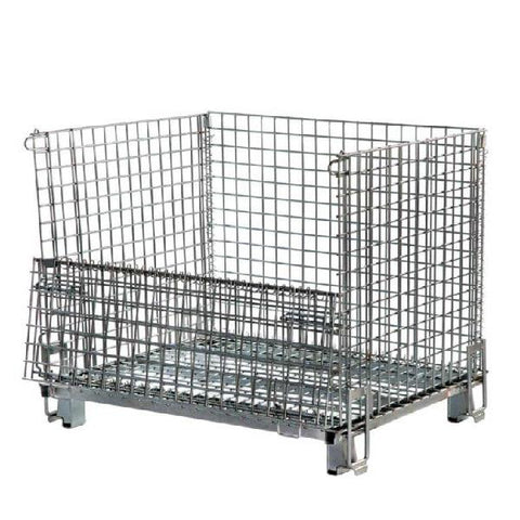 Shop for heavy duty collapsible wire mesh ‘Hypacage’ pallet cage – from £130+vat 