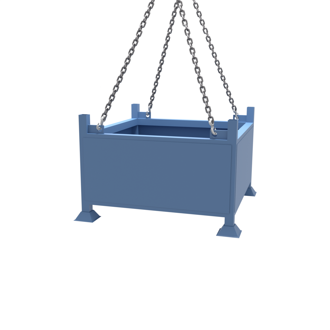 Crane Lift Stillage with Solid Sides & Base. Customise From £285