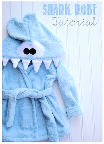 Baby Shark Robe Sewing Pattern