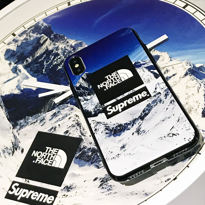 supreme north face phone case
