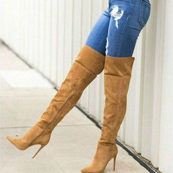 plus size thigh high boots wide calf