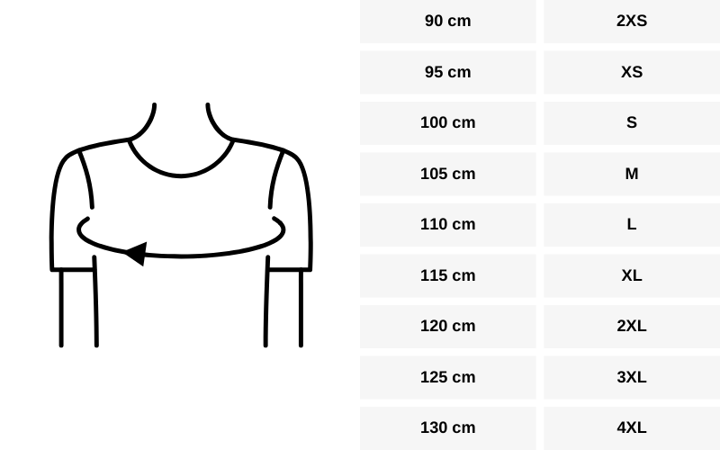 size guide Keis vest