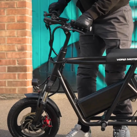 Foldable Handlebars of the EMOVE RoadRunner Seated Electric Scooter